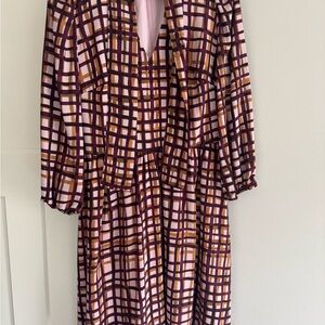 Gal Meets Glam Red and White Bishop Sleeve Sundress